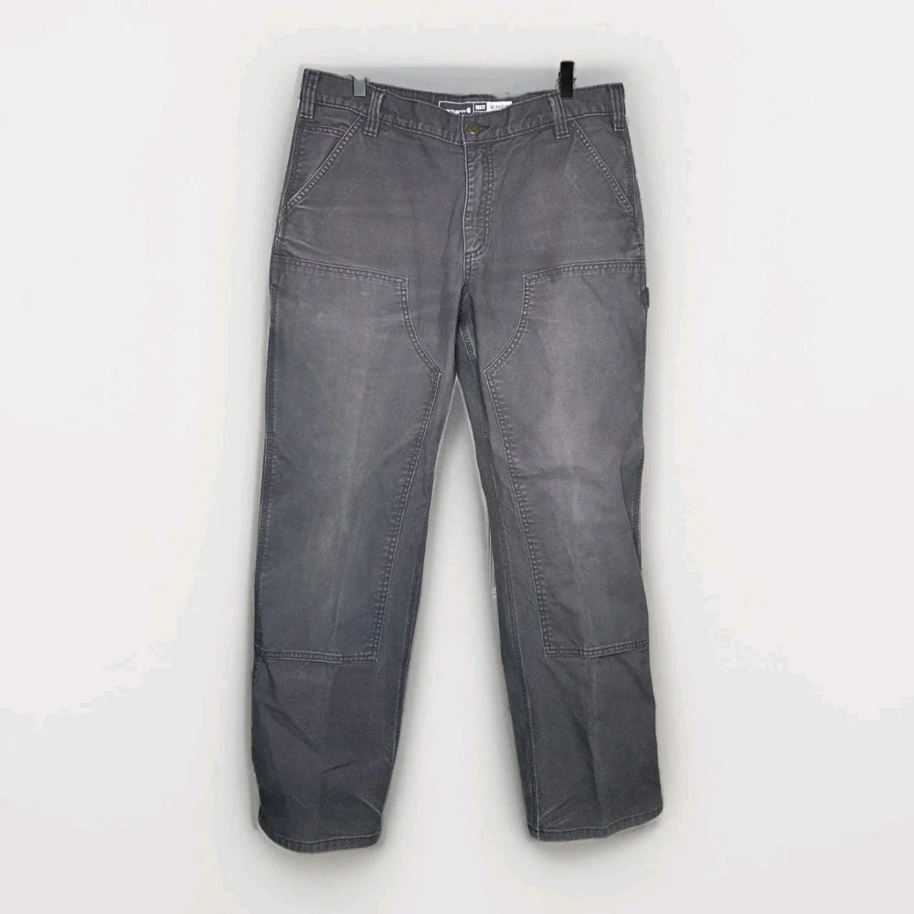 Carhartt 66x32 Rugged Flex Relaxed Double Knee Distressed Utility Work Pant